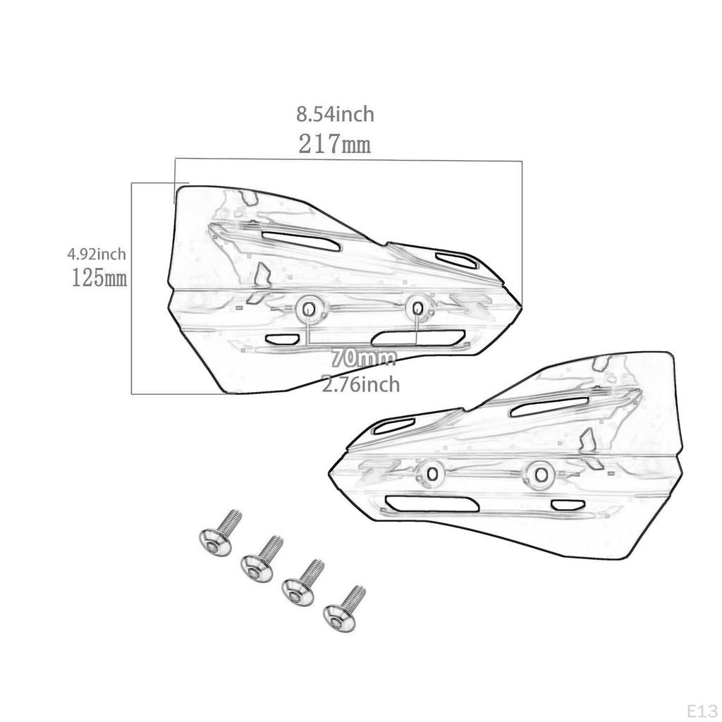 Мотоциклетные щитки для рук, передние, левые, правые, простая установка, ветрозащитные щитки для руля