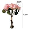 6 Pcs/Bunch DIY Fake Roses Simulation Flower  Home Dining Table Desktop Decoration Photography Prop
