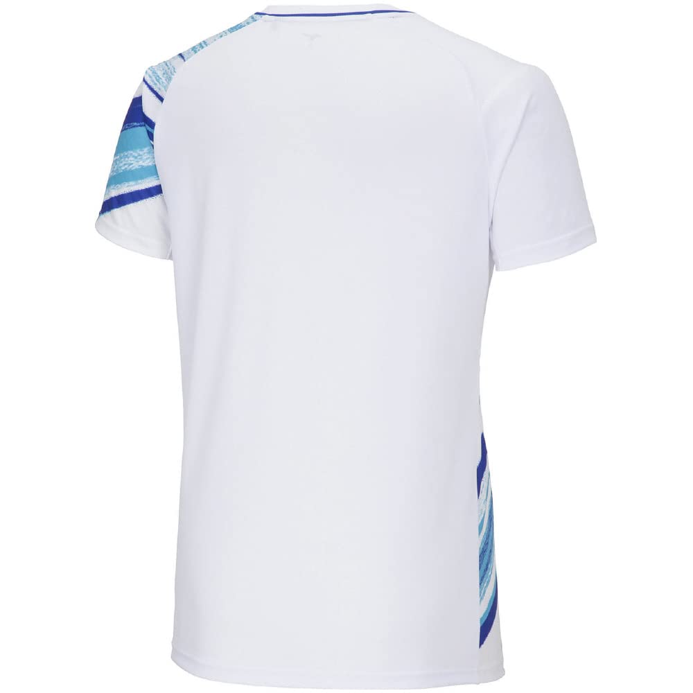 Tennis Wear Game Shirt Short Sleeve Sweat Absorbent Quick Drying 62JAA004 White M [Mizuno]