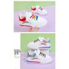 Spring and Autumn Children's Board Shoes Boy's Rainbow Shoes Girl's Small White Shoes Waterproof Leather Top Children's Casual Shoes Soft Soled