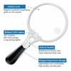 25X Magnifying Glass  3LED Extra Reading Magnifier Light Jewelry Large Handheld