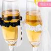 Wedding Supply 1 Pair Bride and Groom Wine Glass Cups Champagne Glasses Cup Set