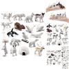 Adorable Plastic Arctic Animal Figurines Set With Walrus Beluga Seal For Kids Learning
