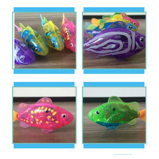 Электрическая игрушка «Плавающая рыба» с реалистичным движением и звуком, водонепроницаемая, светодиодная подсветка, интерактивная