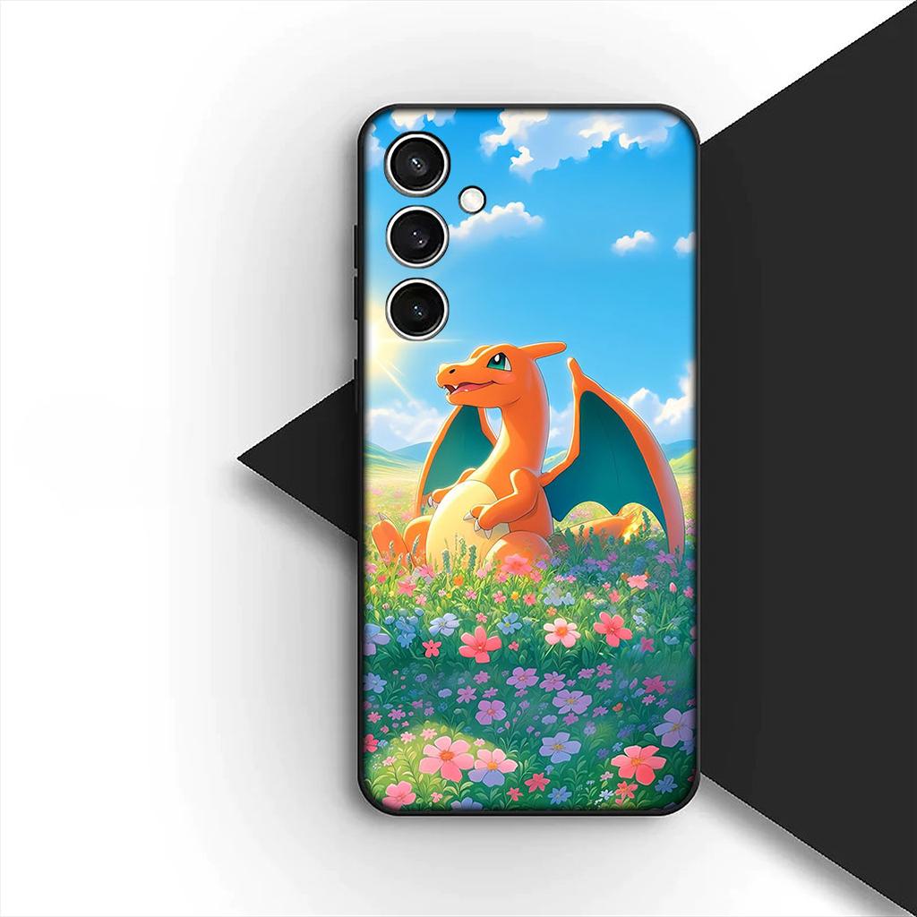 for Samsung Galaxy S10 S8 S9 Plus A33 A34 A31 70 A71 A72 Note 20 9 8 S10E Phone Cover Soft Case Cartoon P-Pokemons GO P-Pikachus