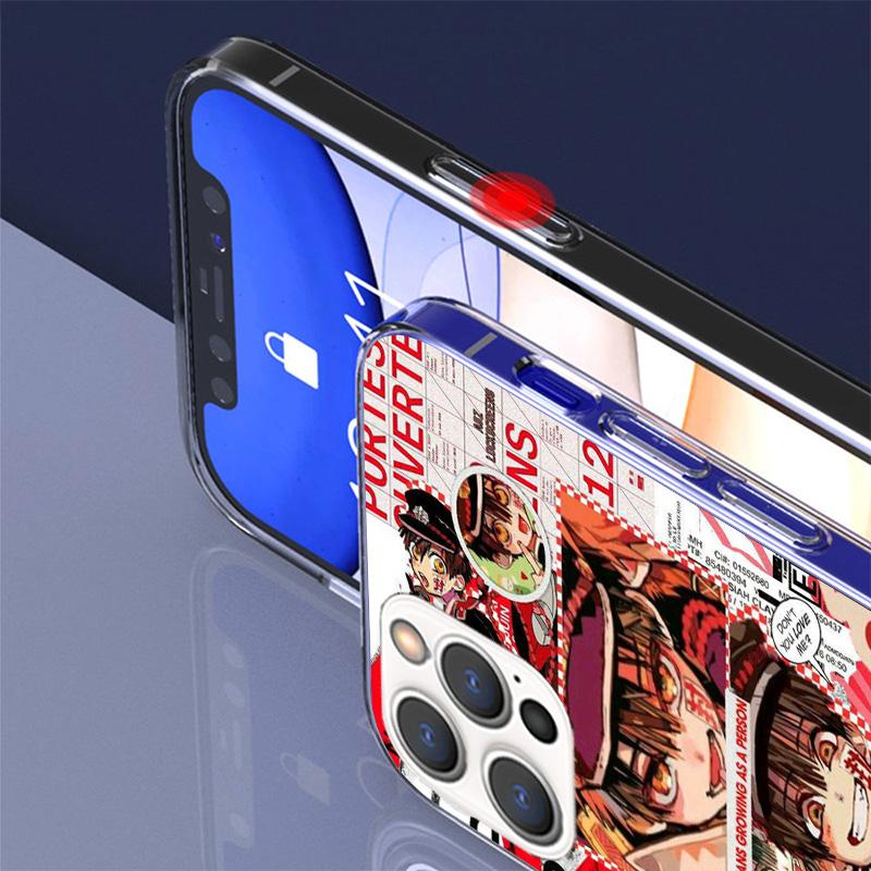 Чехол для телефона с принтом аниме Туалетный мальчик Ханако-кун для iPhone 17 Air 16 Pro Max 16E 15 + 14 Plus 11 12 13 Mini 7 8 SE Подарок Забавная обложка