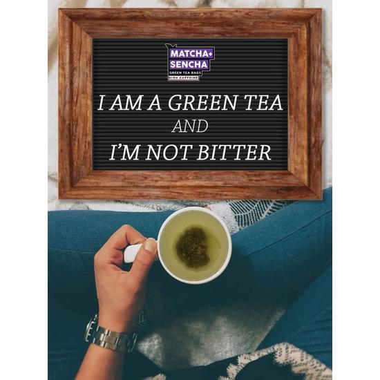 The Tea Trove Японский чай матча в пакетиках-40 Экологически чистых пакетиков чая матча + зеленого чая сенча в пакетиках в пакете с возможностью повторного запечатывания, 0,06 кг