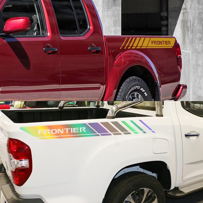 Наклейки на задний борт пикапа для Nissan Frontier NP300, Автомобильные наклейки, Графическое оформление для грузовика, Виниловая декоративная накладка, Аксессуары для экстерьера автомобиля