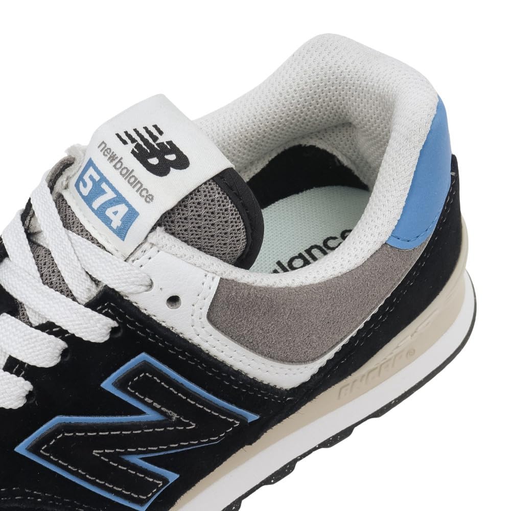 New Balance Кроссовки 574 Черный/Синий Агат U574QRB Ширина D 28,0 см