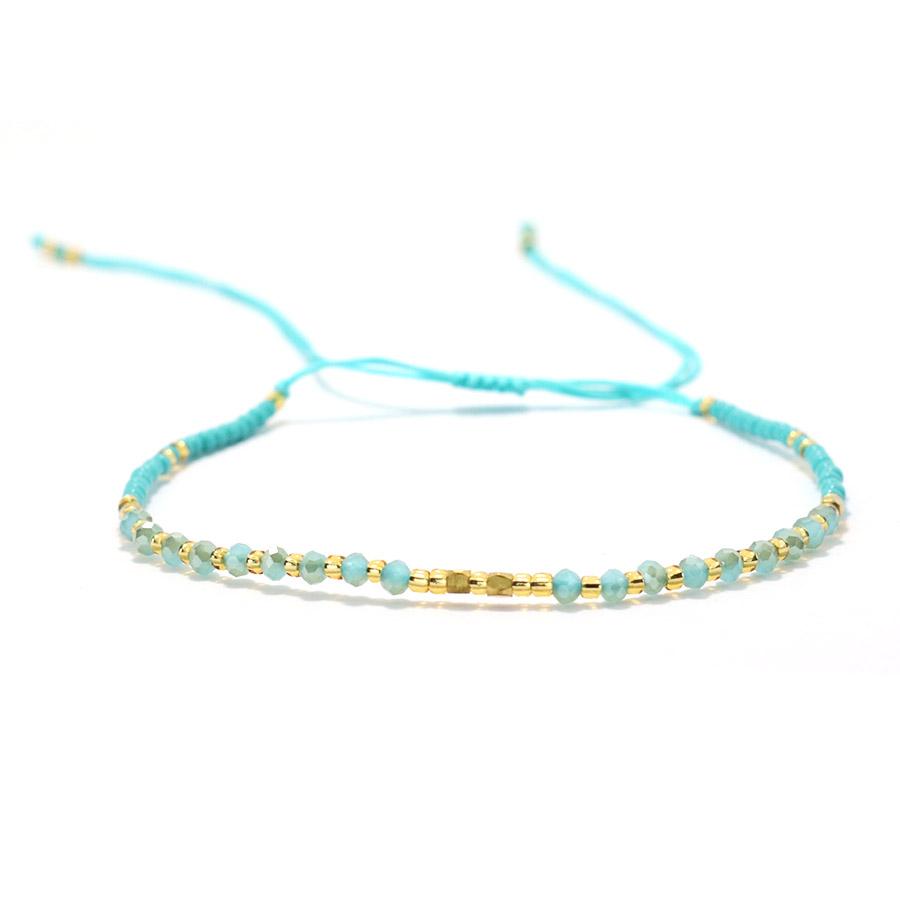 Стеклянный хрустальный бисер изысканный маленький браслет женский рисовый бисер нить ручная работа пара счастливая ручная веревка для подруг