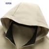 Romone Men's Windproof Anti-Wrinkle Removable Hooded Jacket