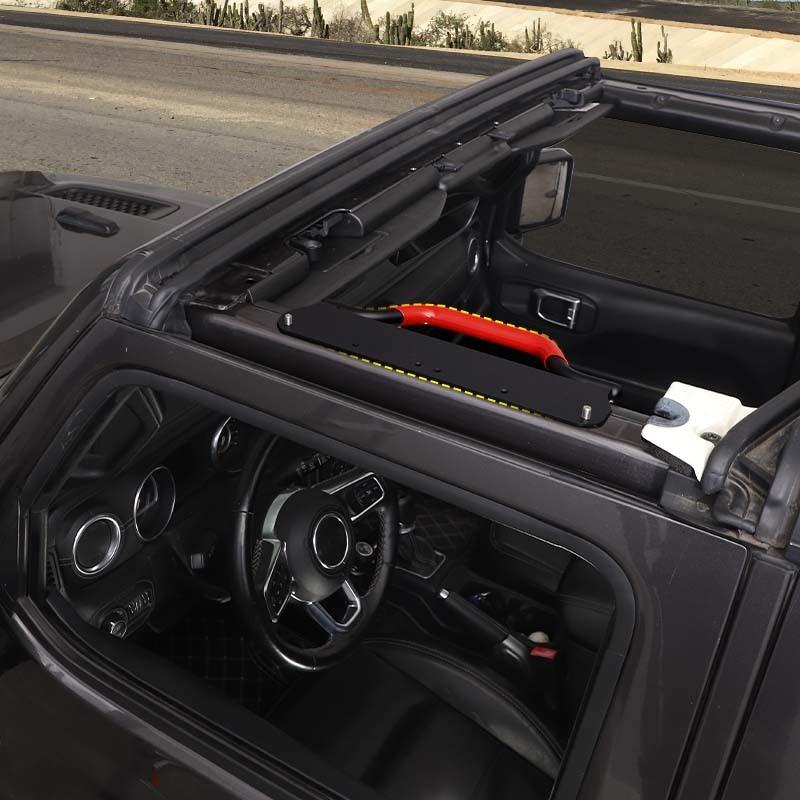 Ручка для крыши автомобиля, металлическая, дверная рама, трос, поручни для Jeep Wrangler JL, Gladiator JT 2018 Up