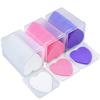 200Pcs Lint Free Nail Wipes Nail Polish Remover Cotton Pad Heart Shape UV Gel Makeup Cleaning Tools