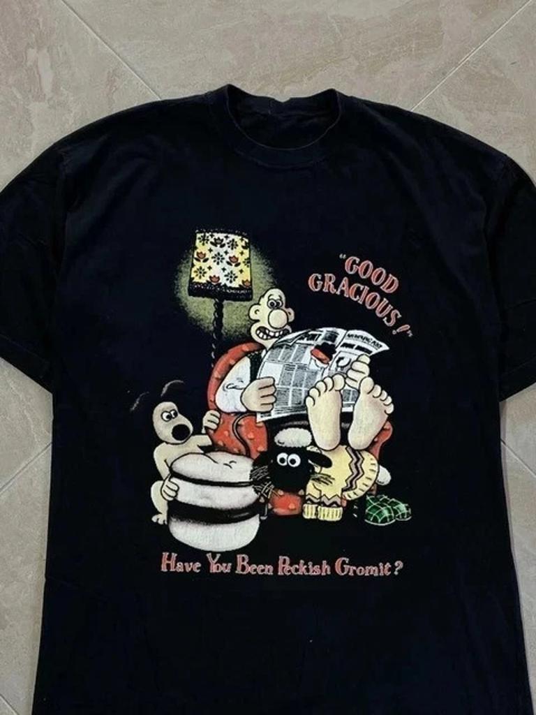 Wallace And Gromit Funny Graphic Tee Unisex Cotton Gift S-5XL