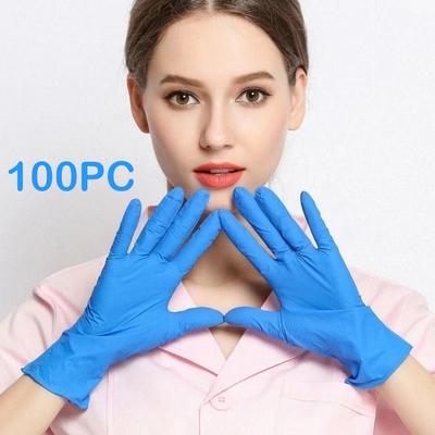 100 шт./компл. одноразовые сверхмощные нитриловые перчатки, кухонные нитриловые одноразовые перчатки для мытья посуды, 100 шт. для левой и правой руки
