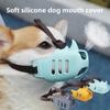 Dog Mouth Cover Teddy Bigbear Mouth Cover Medium and Small Dog Anti-Barking Device Anti-Bite Anti-Barking Artifact Drinking Water Pet Mask