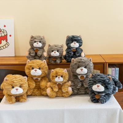 Милая ленивая кошка кукла плюшевая игрушка симуляция кошка тряпичная кукла кукла для детей