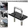 Heavy Duty Anti Rattle Hitch Clamp for 1.25" To 2" Receivers Trailer Hitch Stabilizer with Rubber Pads Trailer Hitch Stabilizer for Bike Racks Cargo