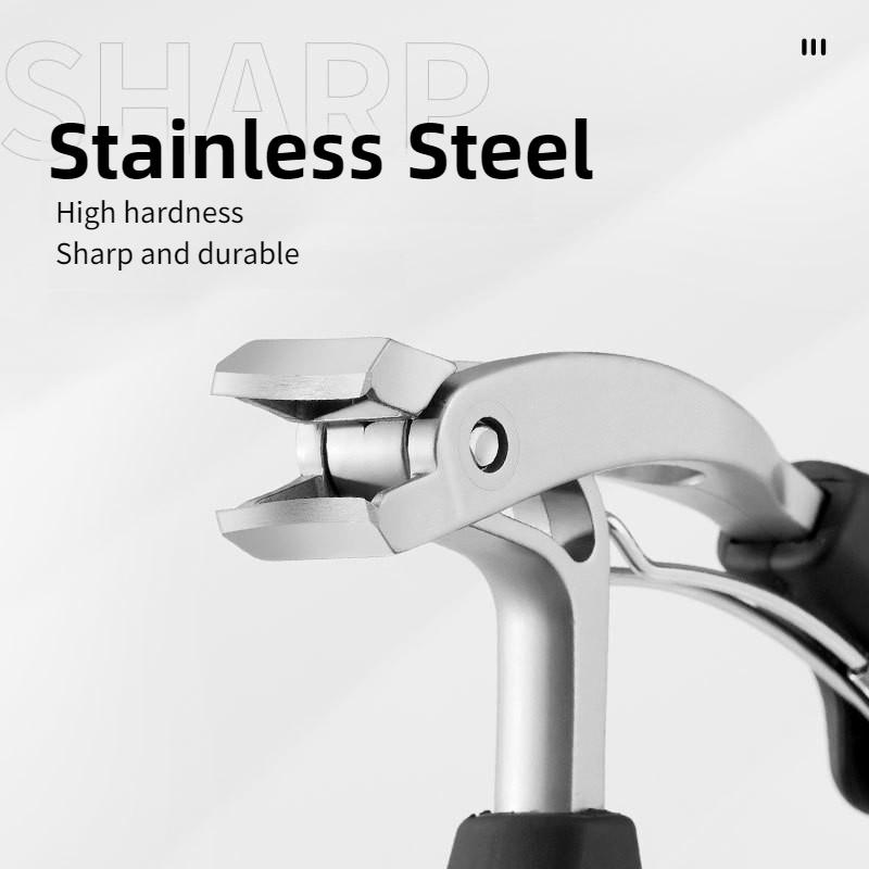 1/4 шт. Не сгибать для обрезки ногтей на ногах Нержавеющая сталь Изогнутые кусачки для ногтей Набор кусачек для ногтей с большим отверстием Резак для ногтей Инструменты для педикюра