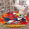 1pc UFO Robot Grendizer3 Print Round Carpet Chair Round Carpet Suitable for Bedroom Living Room Home Decorative Carpet