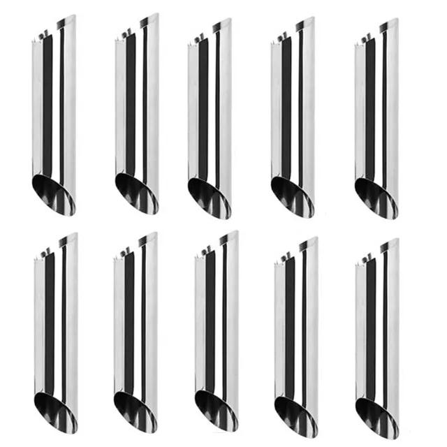 5/10 шт. кухонные конусы из нержавеющей стали для выпечки, рожки, форма для рулета, спиральные трубочки для выпечки круассанов, печенья, десерта