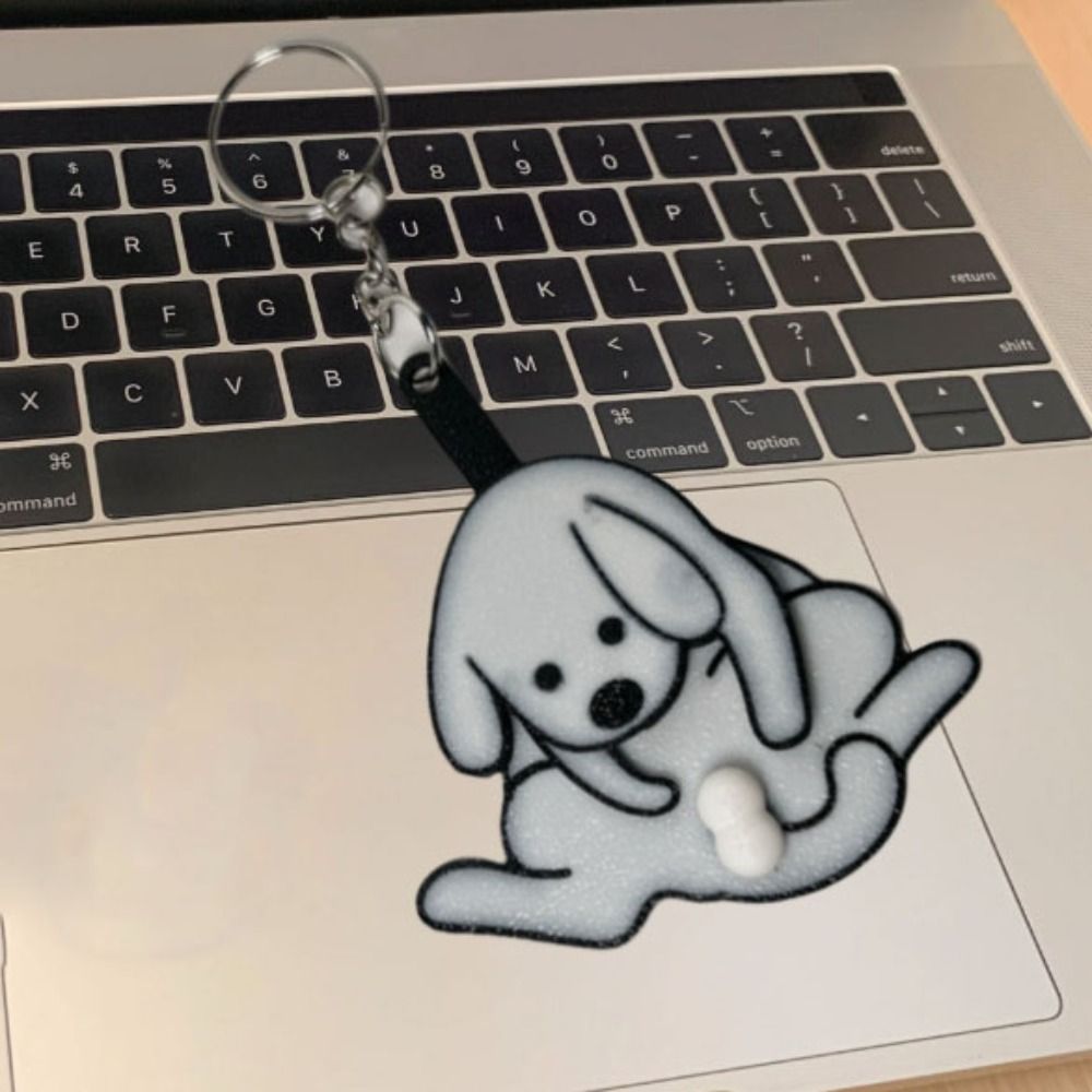 Exquisite Pull Play Egg Dog Keychain Pull Play Jewelry Keychain Trick Cat Bag Pendant  Women Men