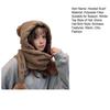 In 1 Hat And Scarf Set Winter Knitted Hooded Scarf