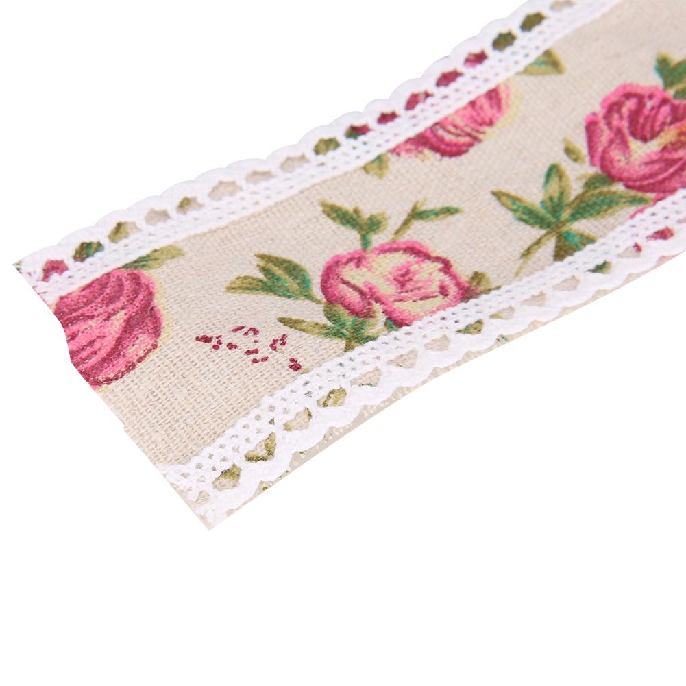 Handicrafts Lace Trim Ribbon Wedding Cake Burlap Roll Flower Ribbon Decor Clothing Accessory