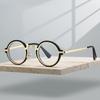 Панк Круглые Очки Мужские Модные Очки с Блокировкой Синего Света Женские Трендовые Винтажные Дизайнерские Оптические Оправы для Чтения