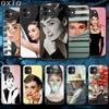 Звезда Одри Хепберн Известный Чехол для iPhone Samsung Galaxy Redmi Note S 17 16 15 14 13 20 24 25 54 Pro Max Ultra Fe Чехол из закаленного стекла