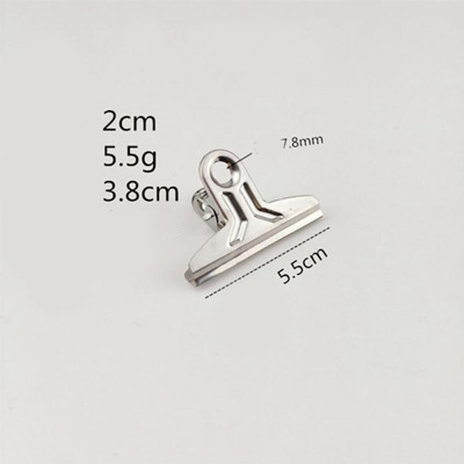 1-10 PCS Stainless Steel Clip Food Bag Sealing Clip Reusable Heavy Duty Stainless Steel Clips Multipurpose Air Tight Seal Clip Office Home Kitchen