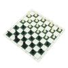 Chess Set with PP Chess Pieces Imitation Leather PU Chess Board Binding Velvet Bag Travel Chess Board Game Sets for Kids