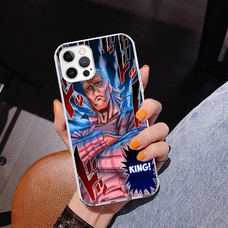 Чехол для телефона One P-Punch-Man Saitama King для iPhone 13 12 Mini 11 Pro Max XS XR X SE 7 8 Plus 5S 5 6S 6 Подарок Печатная Крышка Fundas