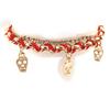 [J9488] - Golden Red 'Skull' Designer Bracelet