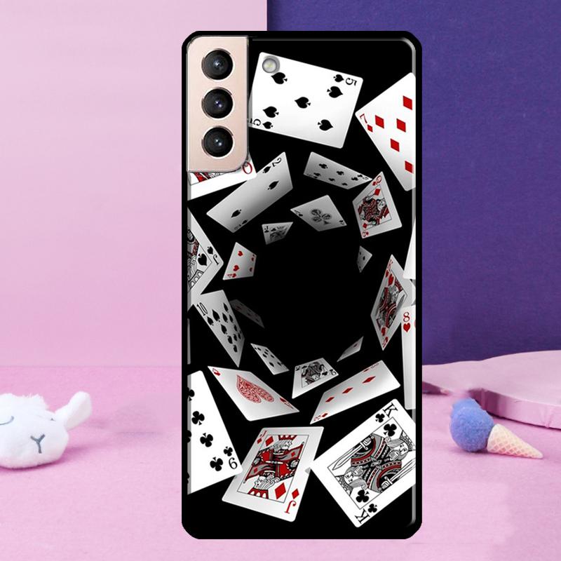 Чехол для телефона с дизайном казино Лас-Вегаса и покером для Samsung Galaxy S25 Ultra S24 S23 Ultra S9 S10 S20 S21 S22 Plus S24 FE