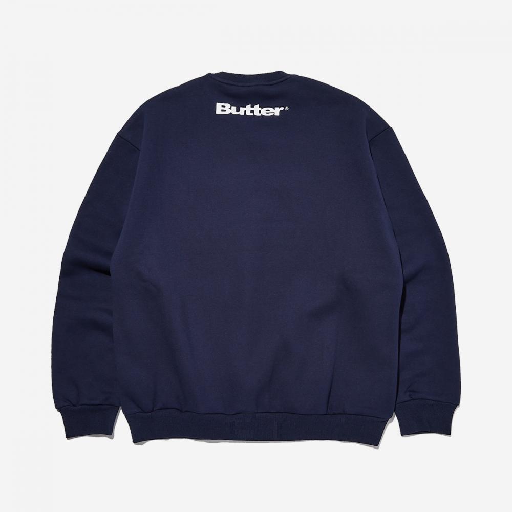 Butter Goods Records Логотип Аппликация Фетровая Толстовка с круглым вырезом Логотип Records Фетровая