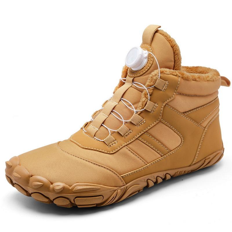 Winter warm non-slip snow boots velvet waterproof outdoor sports shoes windproof fashionable large size high-top board shoes men