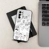 C-Cute  B-Boykisser  Для Samsung Galaxy A53,31,52,72,41,Note,J7,8,9,5G,22,73,32,71, Мягкий черный силиконовый чехол