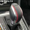 Suede Leather DSG Shift Knob Gear Side Cover DSG Emblem For VW Golf 6 Golf 7 R GTI Passat B7 B8 CC R20 Jetta MK6 GLI