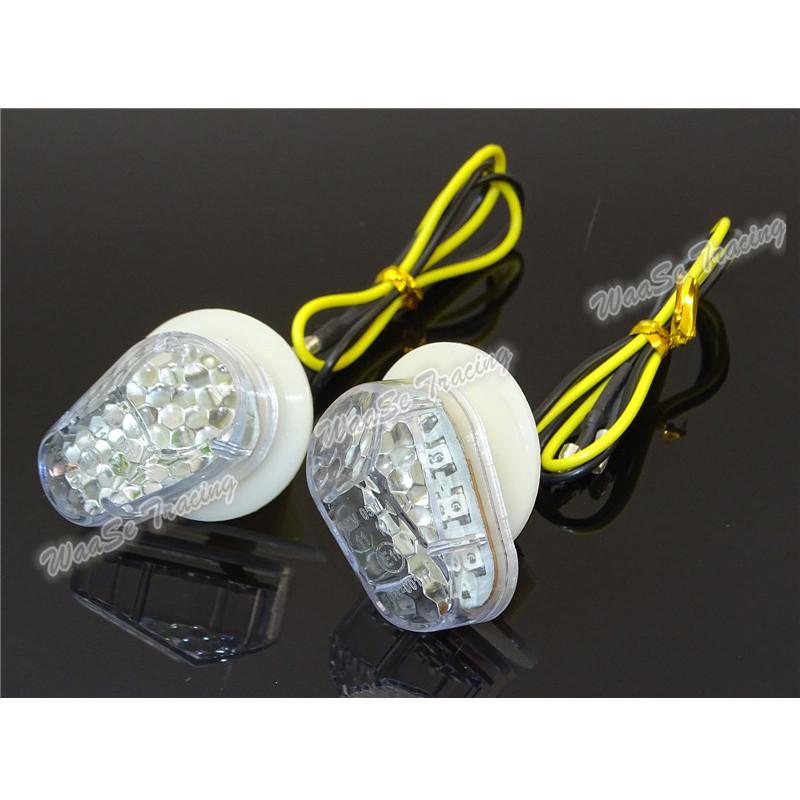 waase LED Flush Mount Turn Signal Indicator Light Blinker For Yamaha YZF R1 R6 R6S R3 FZ1S FAZER 1000 TMAX XP500 FZ8 FZ1 FZ10