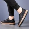 Мужская обувь для скейтбординга, мужская универсальная повседневная обувь, обувь для прогулок на открытом воздухе, новое поступление 2024 года, кожаные кроссовки, дорожные туфли-оксфорды на шнуровке
