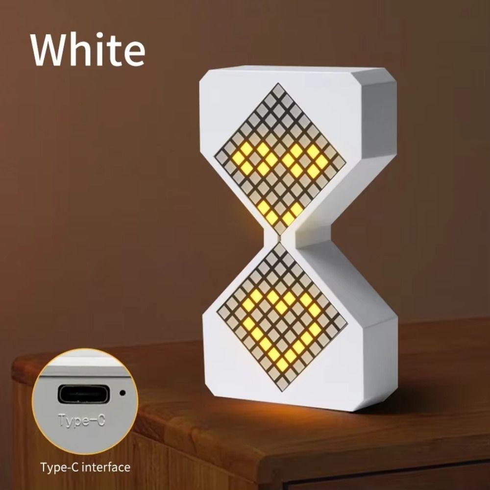 Adjustment Electronic Timer Brightness 3D Hourglass Ornament Creative Night Light  Birthday Gift