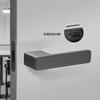 European One-word Handle Door Lock Hidden Keyhole Suitable for Bedroom Study Magnetic Silent Door Lock Minimalist Ecology