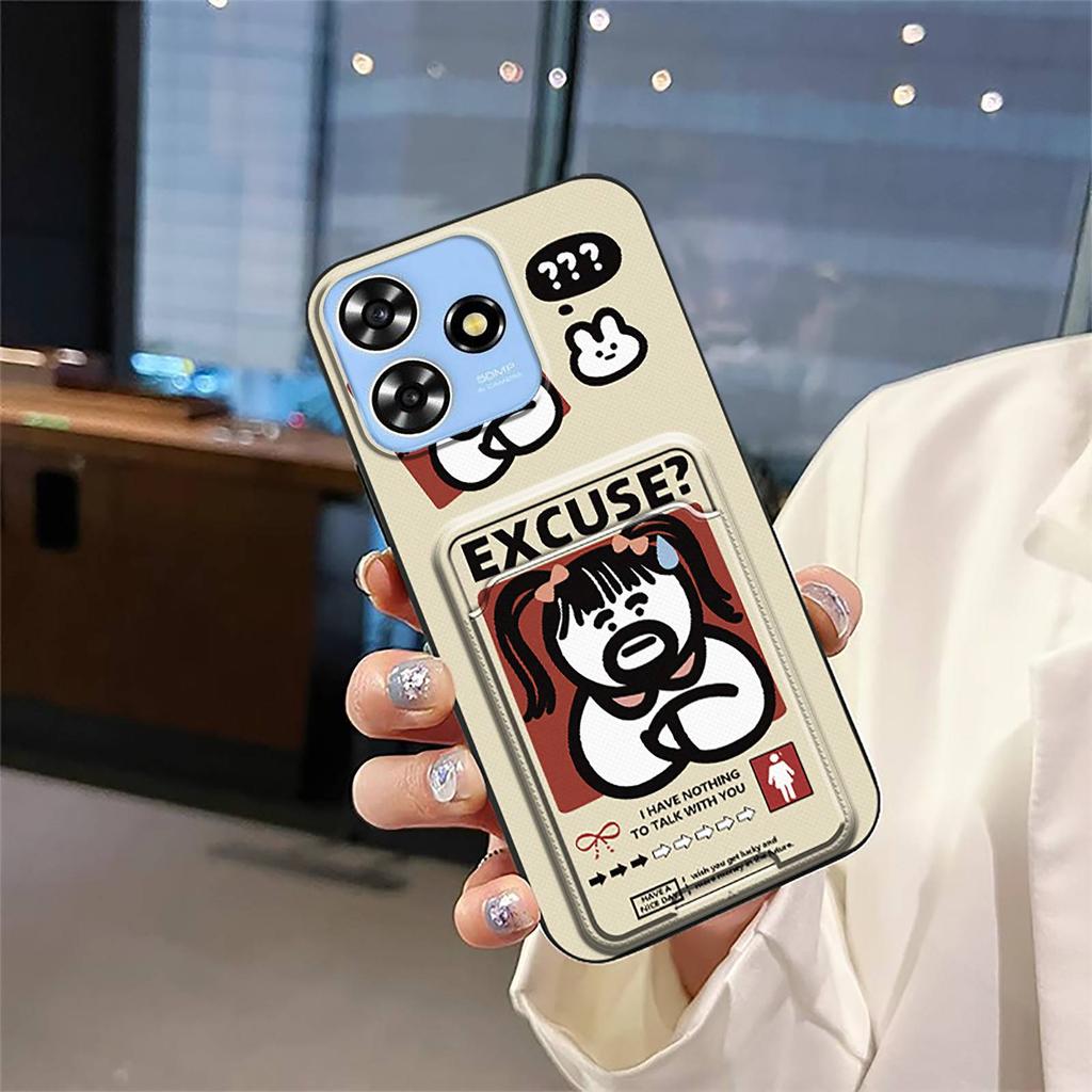 Милый мягкий чехол для телефона для ZTE Blade A73 4G/V50 Smart/V50 Design 4G/Axon50Lite Пыленепроницаемая мультяшная задняя крышка Прочный