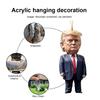 Акриловый забавный Дональд Трамп украшение Трамп президентский кулон Трамп Америка президентские выборы декоративная опора для автомобильного зеркала