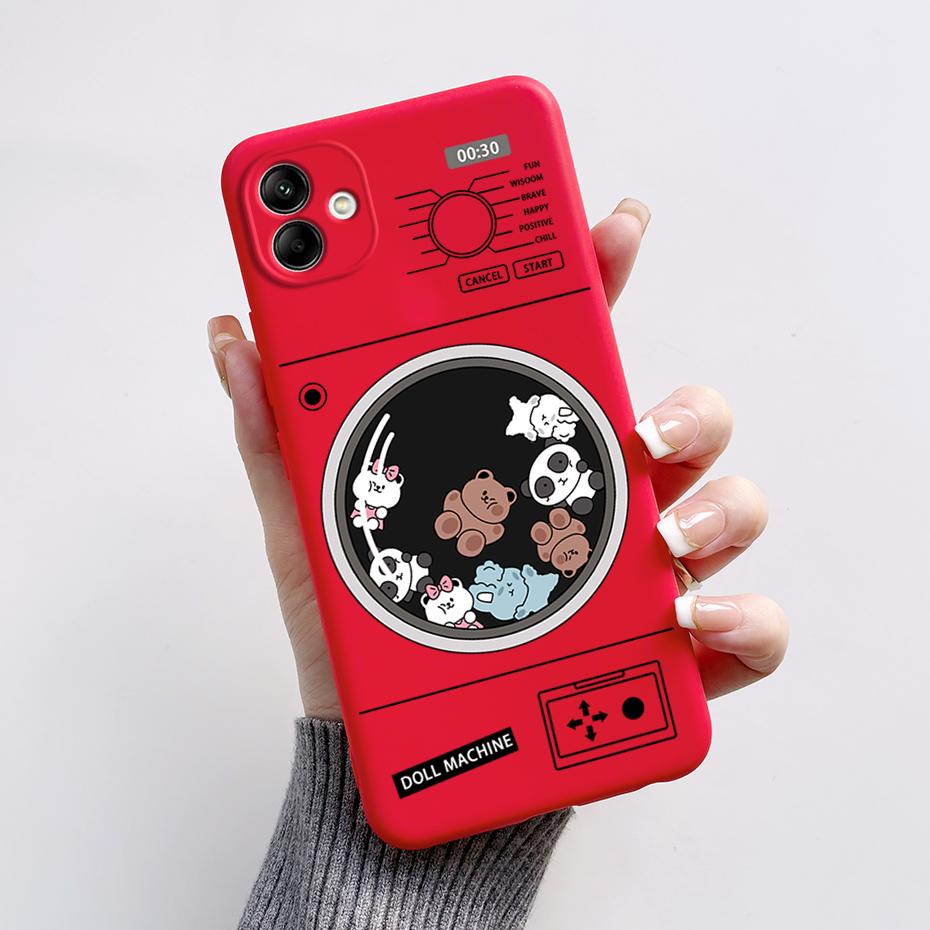 For Samsung Galaxy A04 A04E A04S Phone Case Stylish Painted Protection TPU Silicone Back Cover For Samsung A 04 E S Bumper Shell