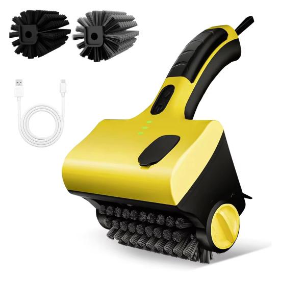 Electric Grill Brush Cordless BBQ Brush Rechargeable Barbecue Grill Cleaner 360 Degrees Rotating Cleaning Brush for Efficient Cleaning