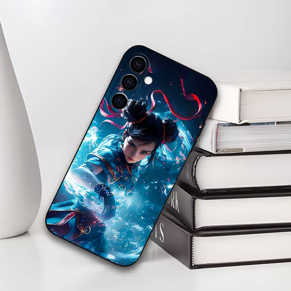 S-Street Fighter Чун Ли Чун Ли Чехол для телефона Силиконовый Мягкий Для Samsung Galaxy A73,A72,A71,A70,A53,A52,A51