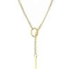 Colorful Love Double-layer Necklace, Niche Style Y-chain Collarbone Chain, Stainless Steel Does Not Fade