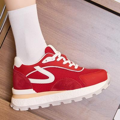 Дышащие кроссовки для бега, Повседневная обувь на толстой подошве, увеличивающая рост, Универсальная обувь для женщин